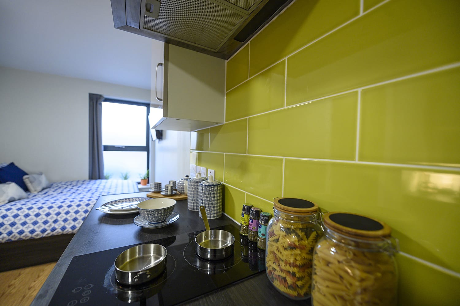 kitchen worktop in students apartment at Chronicle House